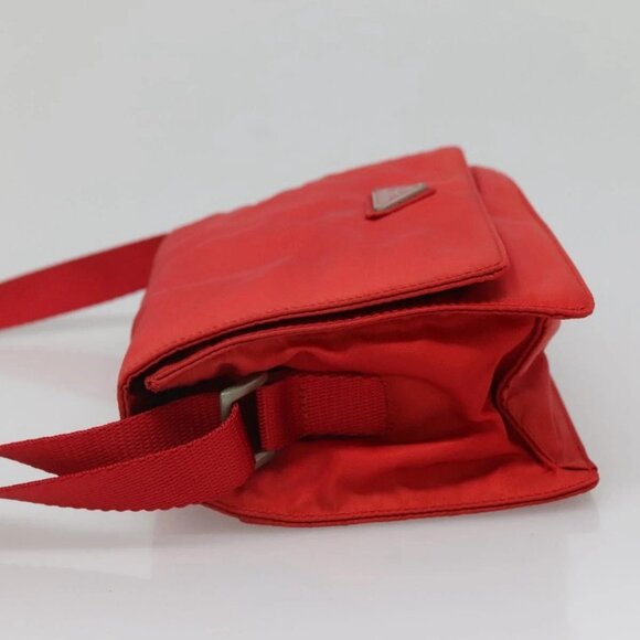 PRADA Shoulder Bag Nylon Red Auth 137444 - Picture 6 of 16